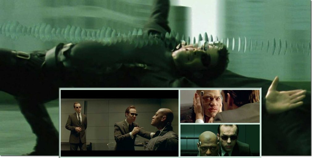 Matrix Characters Agent Smith & Morpheus